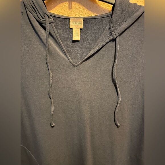 Chicos size 3 navy hoodie dress - Picture 3 of 9